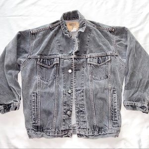 GAP Denim Jacket Black Vintage Womens S Girls XL